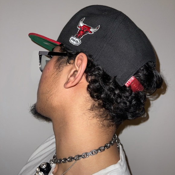 Chicago Bulls Hardwood Classic 47 Brand Adjustable Snapback red black and white - Picture 3 of 3